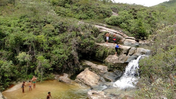 Cachoeira em Lavras Novas