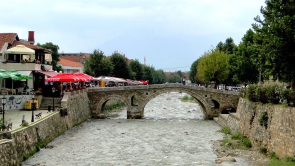 Antiga ponte de pedra Otomana