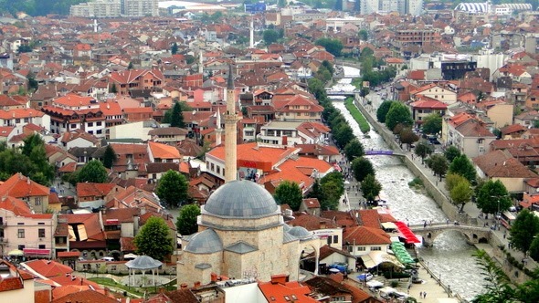 Prizren vista da fortaleza