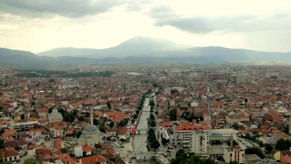 Prizren vista da fortaleza