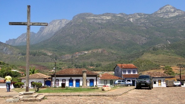 Praça da Matriz em Catas Altas