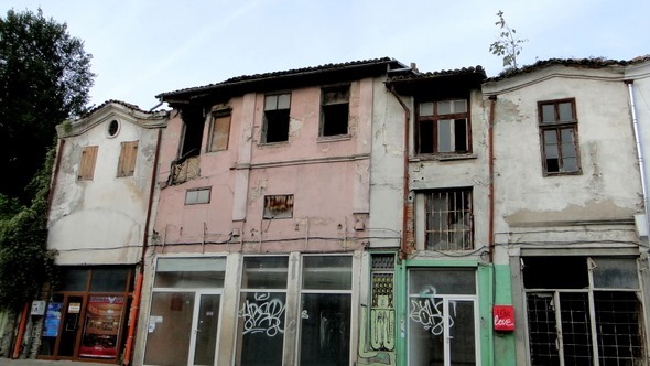 Casas abandonadas em Veliko Tarnovo