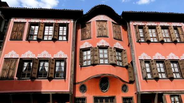 Arquitetura típica do Renascimento Búlgaro em Plovdiv
