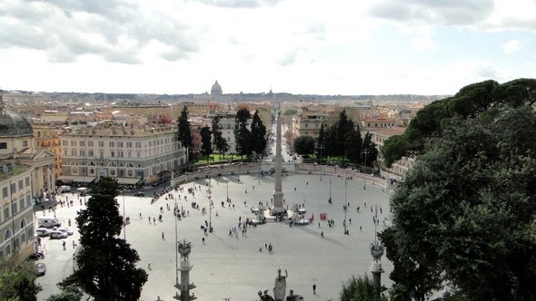 Vista da Passeggiata del Pincio