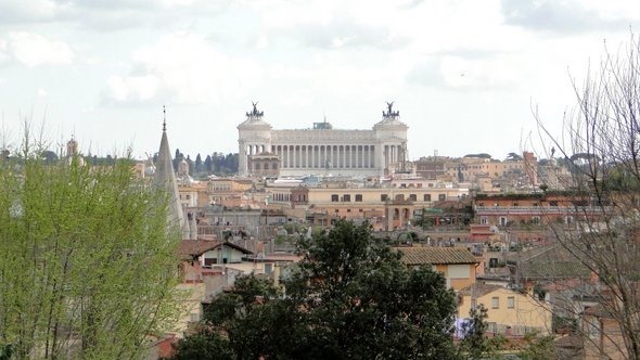 Vista da Passeggiata del Pincio