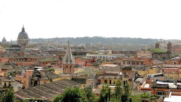 Vista da Passeggiata del Pincio