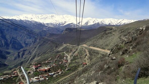 Teleférico para o Mosteiro de Tatev