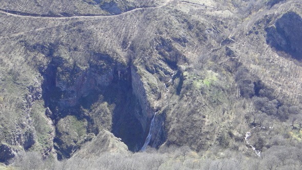 Vista do teleférico para Tatev