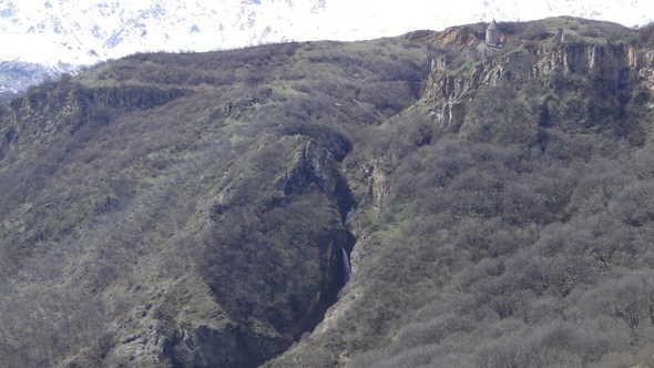 Vista do teleférico para Tatev