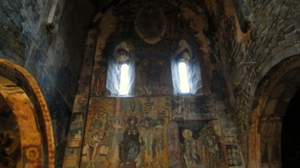 Afrescos no Mosteiro de Akhtala